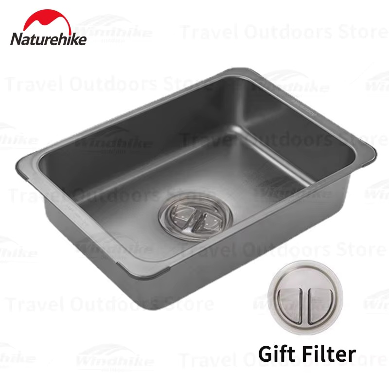 Outdoor Camping Sink - 네이처하이크 세척 싱크대 스테인레스 스틸 야외