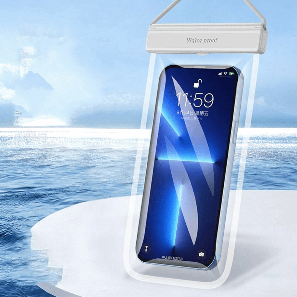 Dry Bag Waterproof - 터치스크린 방수폰 가방 단색 넥 스트랩