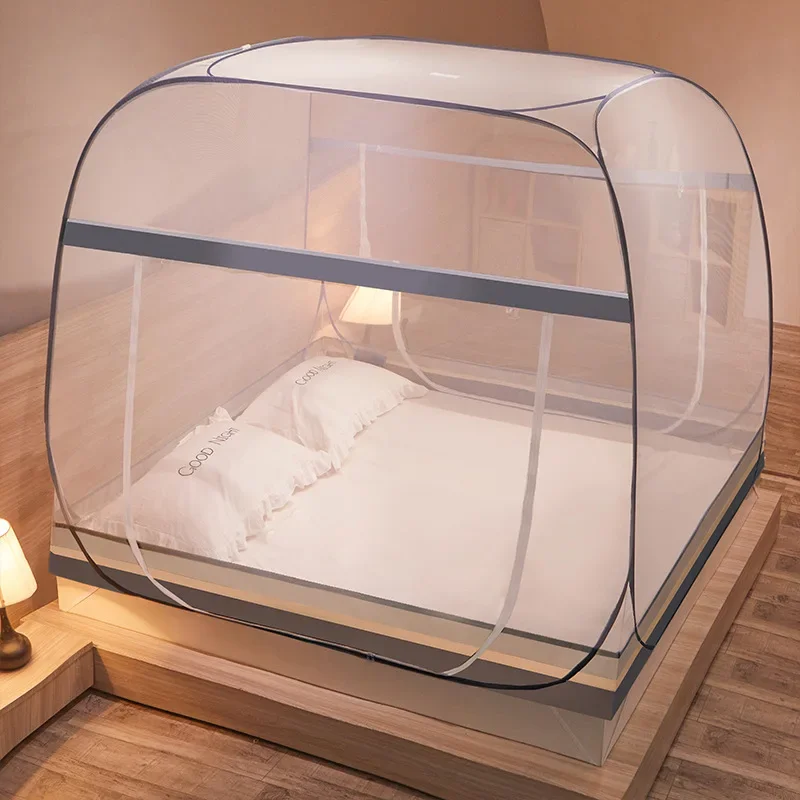 Outdoor Yurt Camping - 몽골어 유르트 더블 침대 모기장 침구