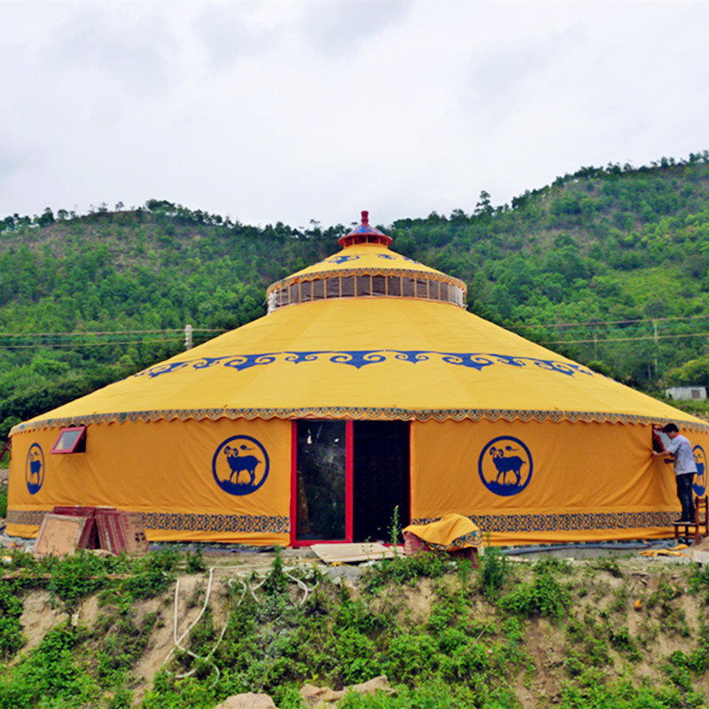 Outdoor Yurt Camping - 몽골식 가족용 방수 야외 캠핑 유르트