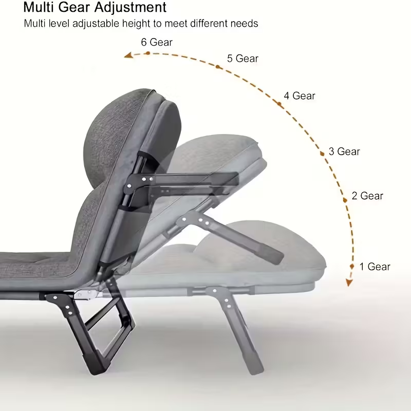 휴대용 접이식 캠핑 침대, 조절 가능한 리클라이닝 침대 - Outdoor Camping Cot 리뷰 및 가격