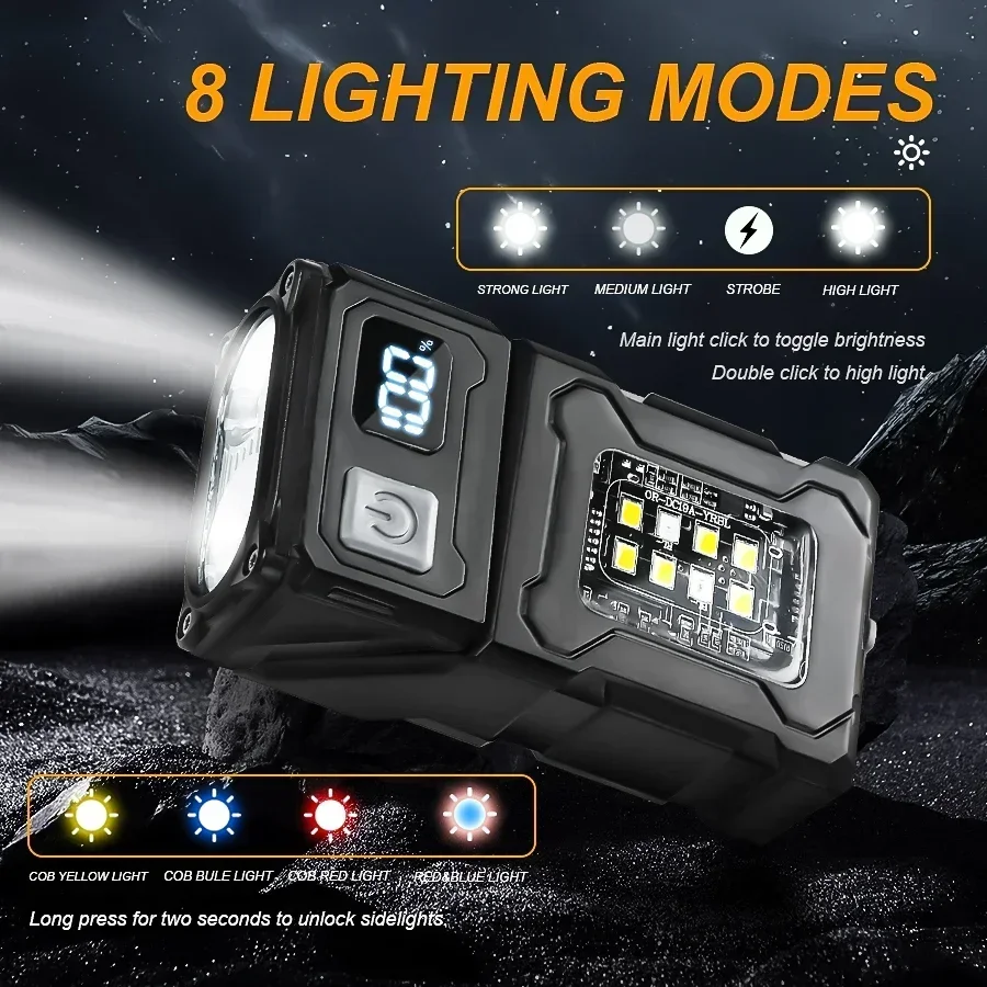 미니 충전식 LED 포켓 손전등 휴대용 측면 COB 토 - Outdoor Camping Lantern 리뷰 및 가격