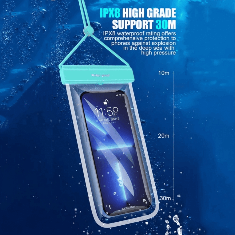 터치스크린 방수폰 가방 솔리드 컬러 행잉 로프 플로팅  - Dry Bag Waterproof 리뷰 및 가격