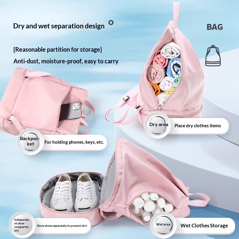 습식 및 건식 분리 수영 배낭, 독립적인 신발 수납공간 - Dry Bag Waterproof 리뷰 및 가격