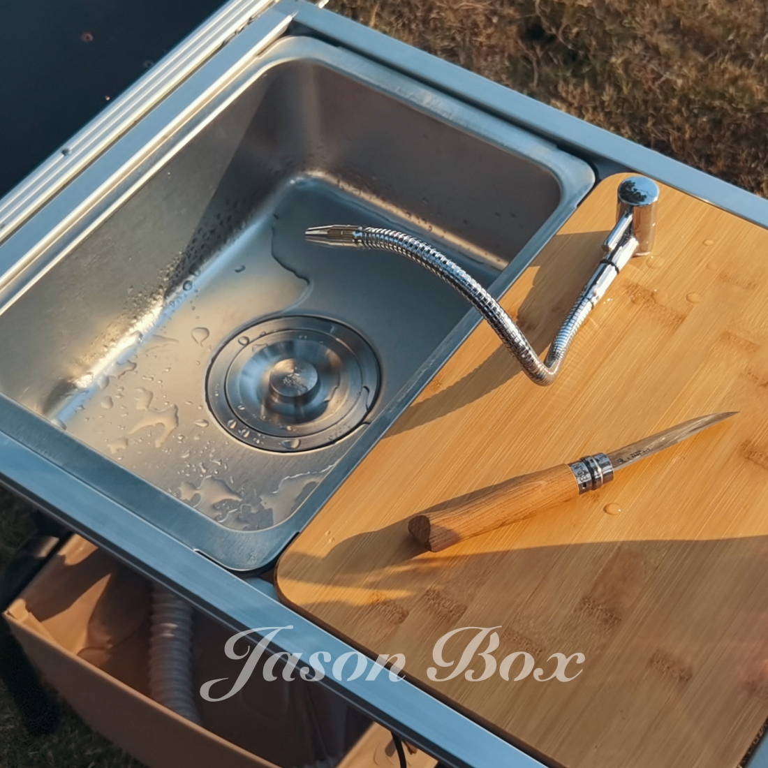 야외 IGT 캠핑 테이블 주방 얼룩말 하나의 단위 싱크 - Outdoor Camping Sink 리뷰 및 가격