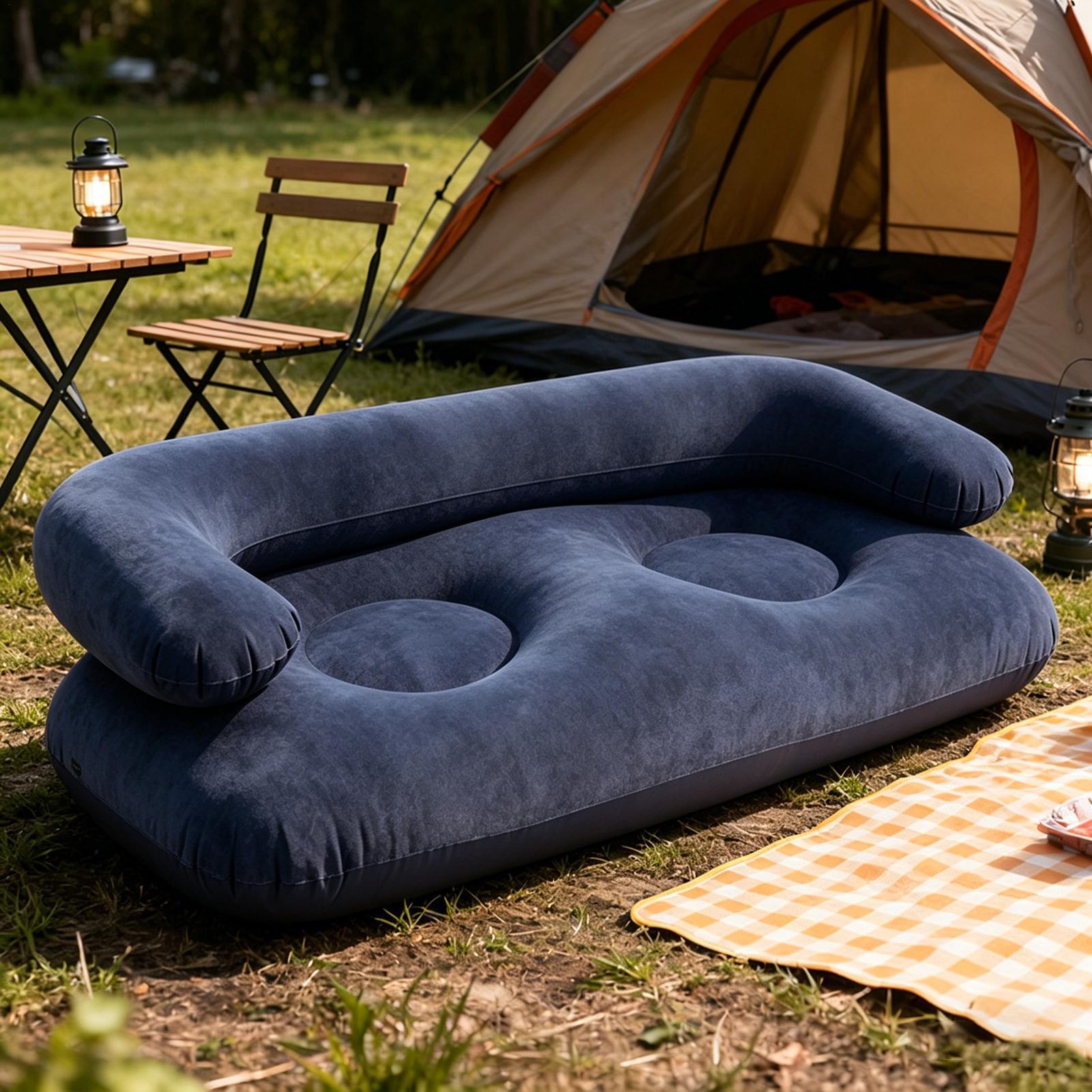 더블 에어 소파 2인용 레이지 카우치 헤비 듀티 누수  - Outdoor Indoor Camping 리뷰 및 가격
