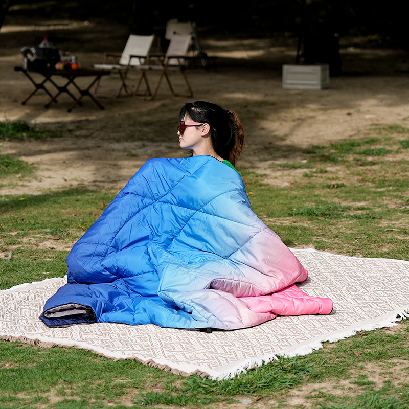 휴대용 다기능 겨울 캠핑 이불 접이식 방습 매트리스 야 - Outdoor Camping Quilt 리뷰 및 가격
