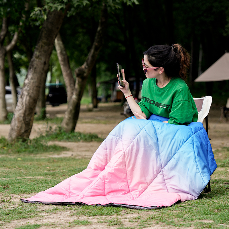 휴대용 다기능 겨울 캠핑 이불 접이식 방습 매트리스 야 - Outdoor Camping Quilt 리뷰 및 가격
