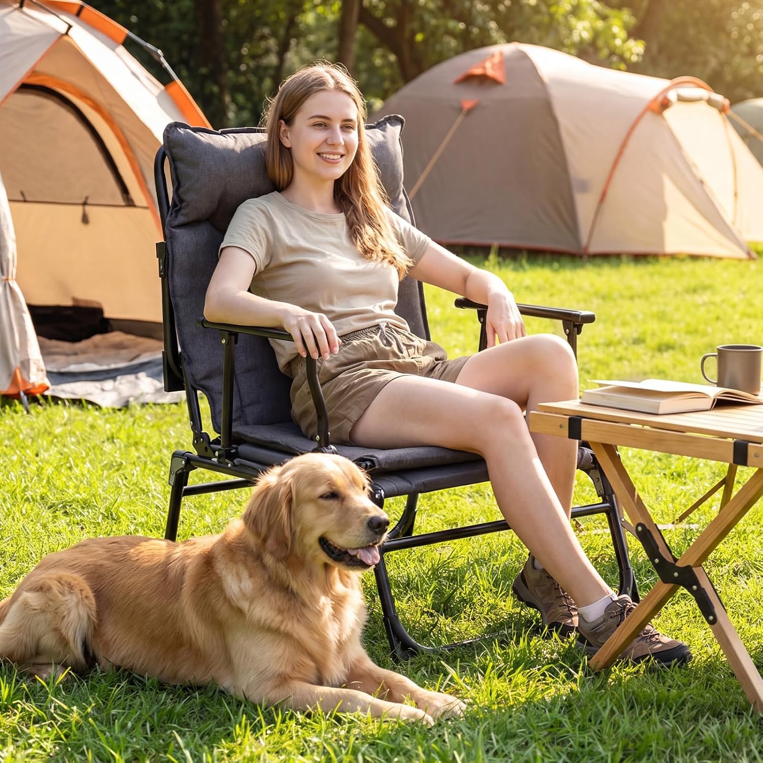 접이식 파티오 라운지 의자 2개 세트, 조절 가능한 리 - Outdoor Camping Cot 리뷰 및 가격