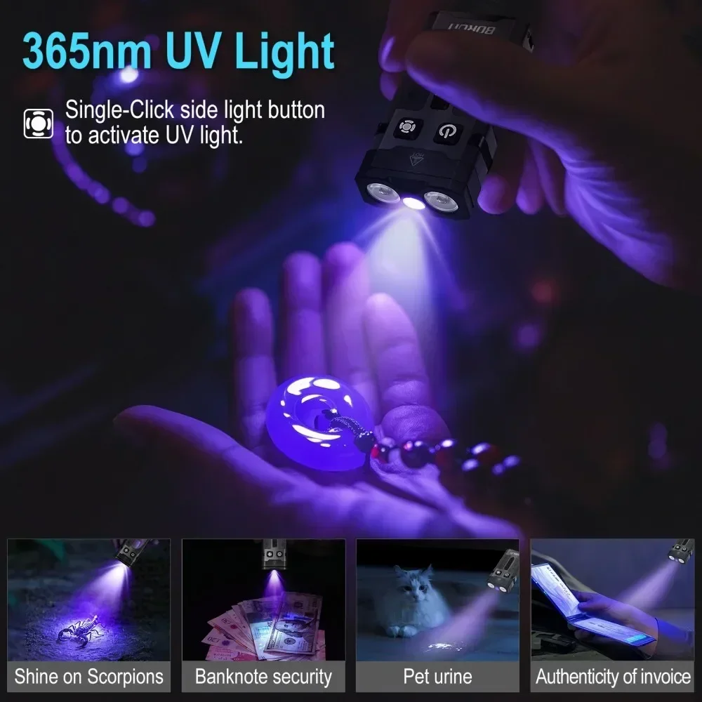 BORUiT EV20 1100LM EDC UV 키체인  - Outdoor Camping Lantern 리뷰 및 가격