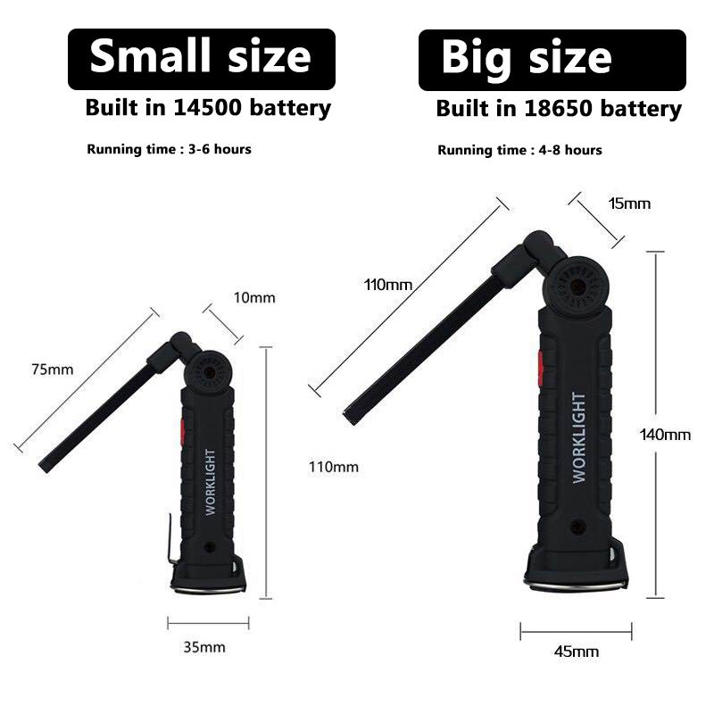 휴대용 접이식 LED 손전등 강력한 자석 COB 작업등 - Outdoor Camping Lantern 리뷰 및 가격