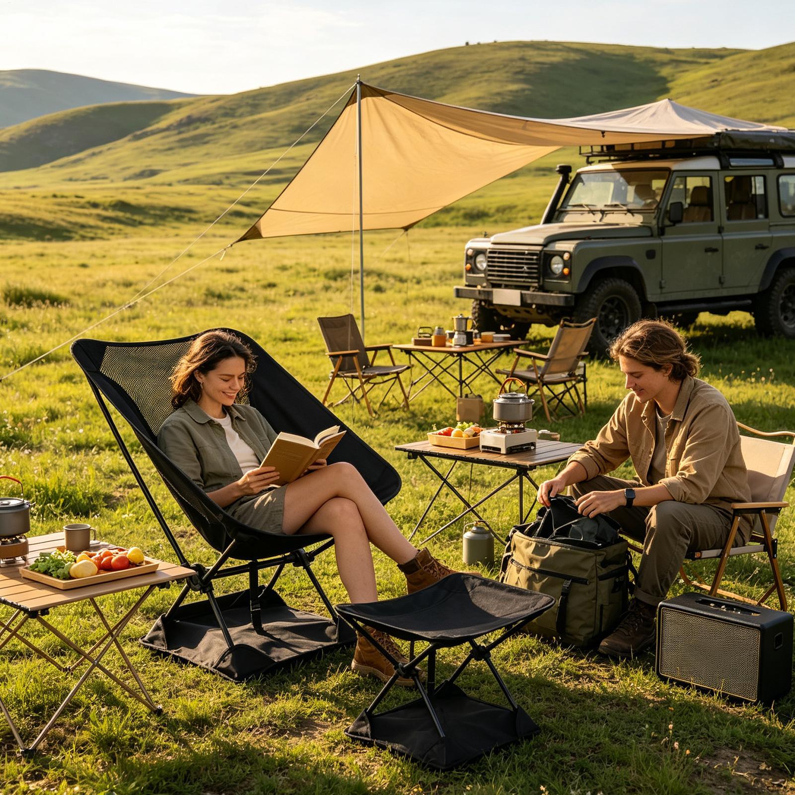 옥스포드 천 소재 안티싱크 캠핑 의자 매트, 가볍고 붕 - Outdoor Camping Sink 리뷰 및 가격