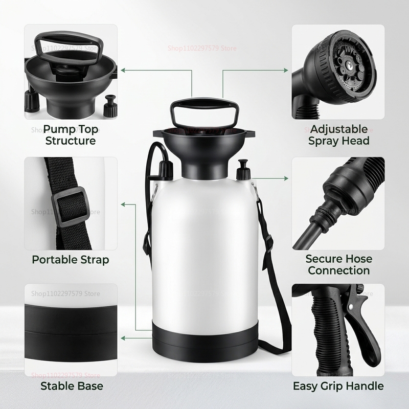 휴대용 캠핑 샤워기 5L 수동 펌프 물 시스템 야외 샤 - Outdoor Camping Backpack 리뷰 및 가격