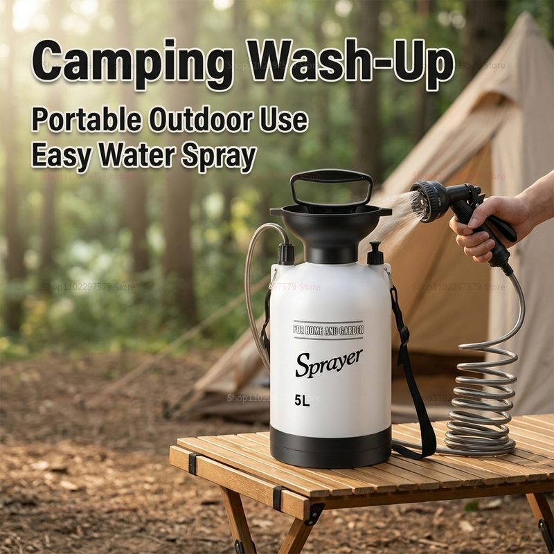 휴대용 캠핑 샤워기 5L 수동 펌프 물 시스템 야외 샤 - Outdoor Camping Backpack 리뷰 및 가격