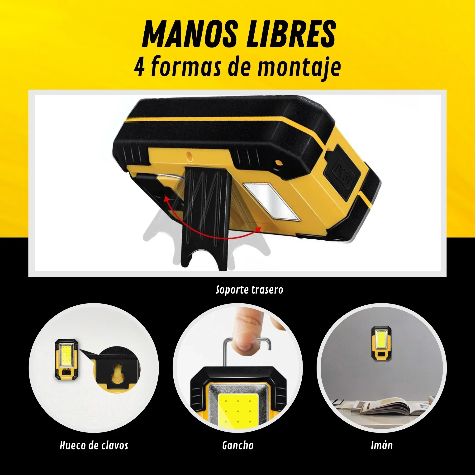 휴대용 4000mAh 충전식 작업등 초강력 COB 손전 - Outdoor Camping Lantern 리뷰 및 가격