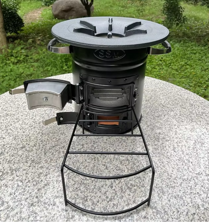 【인기】두 문이 있는 장작 난로 로켓 쿡스토브 야외 바 - Outdoor Indoor Camping 리뷰 및 가격