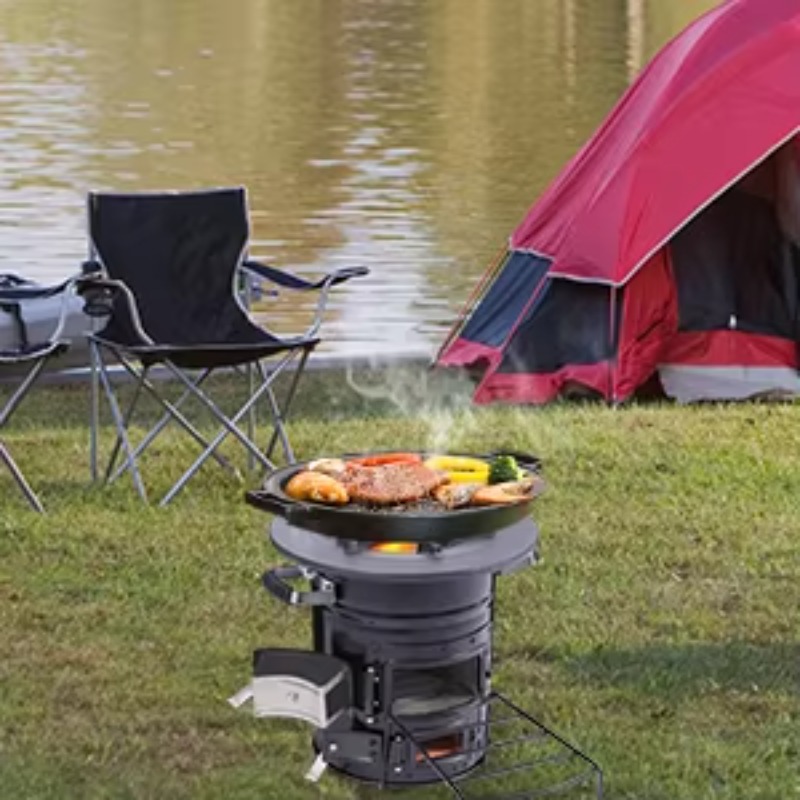 【인기】두 문이 있는 장작 난로 로켓 쿡스토브 야외 바 - Outdoor Indoor Camping 리뷰 및 가격