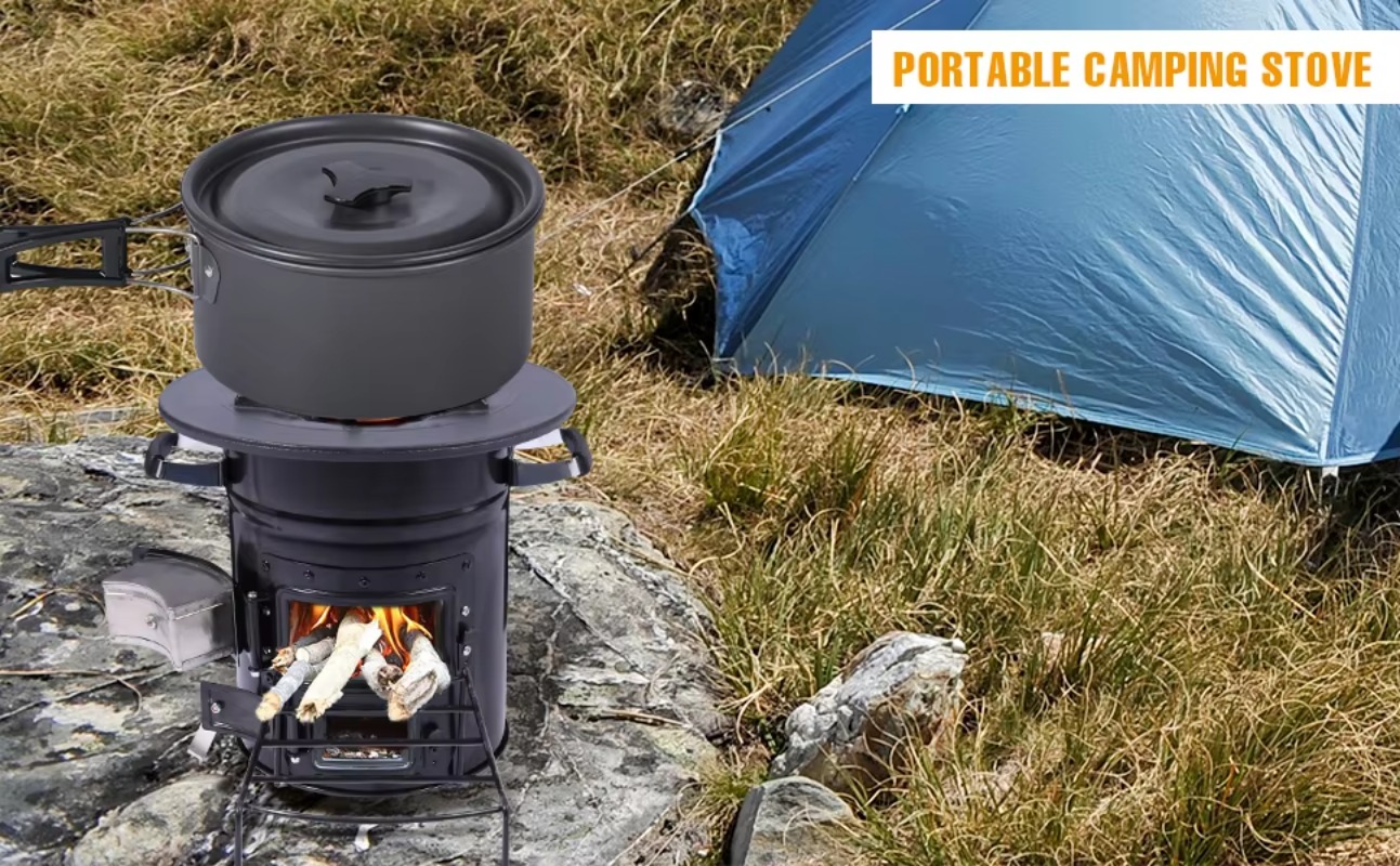 【인기】두 문이 있는 장작 난로 로켓 쿡스토브 야외 바 - Outdoor Indoor Camping 리뷰 및 가격