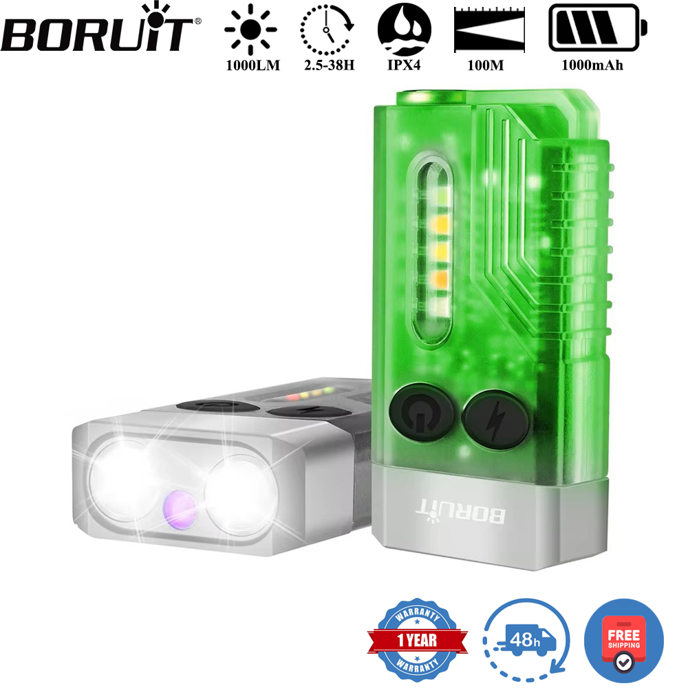 BORUiT V10 키체인 UV LED EDC 형광 플 - Outdoor Camping Lantern 리뷰 및 가격