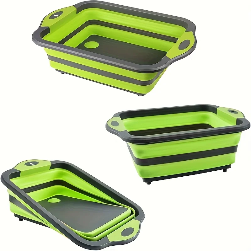휴대용 접이식 물통, 내장형 싱크대 및 도마 보관 기능 - Outdoor Camping Sink 리뷰 및 가격