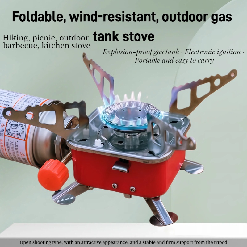 야외용 미니 사각 스토브 캠핑 조리기구 휴대용 접이식  - Outdoor Gas Camping Oven 리뷰 및 가격