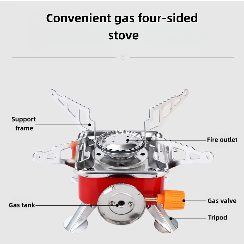 야외용 미니 사각 스토브 캠핑 조리기구 휴대용 접이식  - Outdoor Gas Camping Oven 리뷰 및 가격