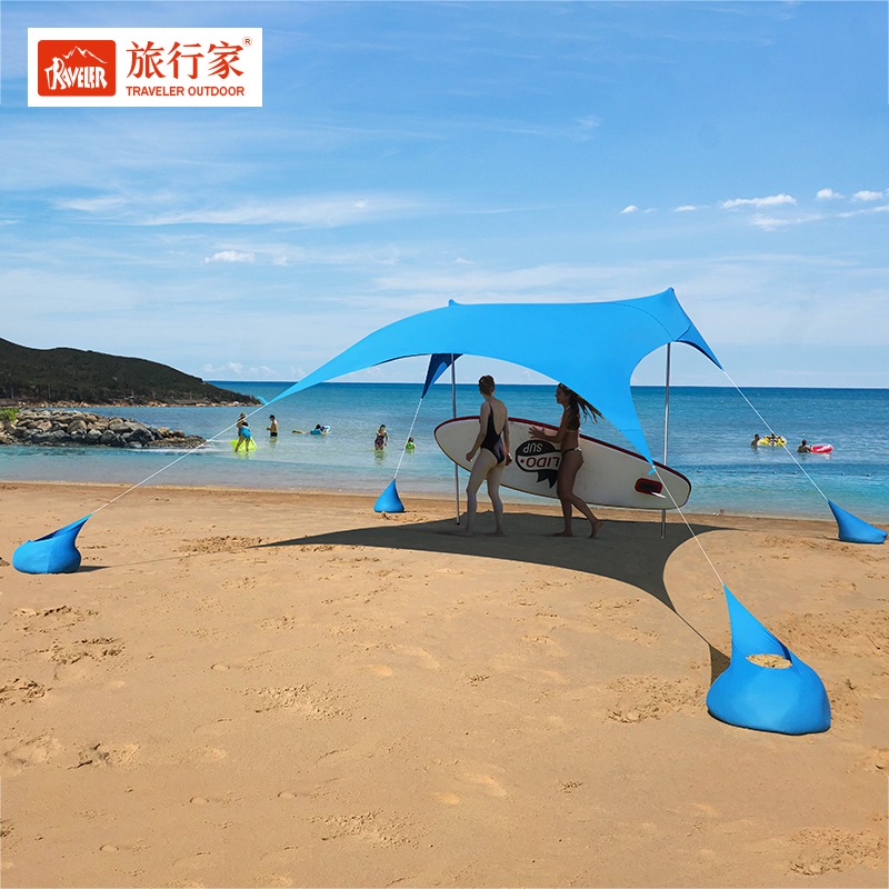 여행자 해변 텐트 라이크라 캐노피, 햇빛가리개, 자외선 - Outdoor Camping Canopy 리뷰 및 가격