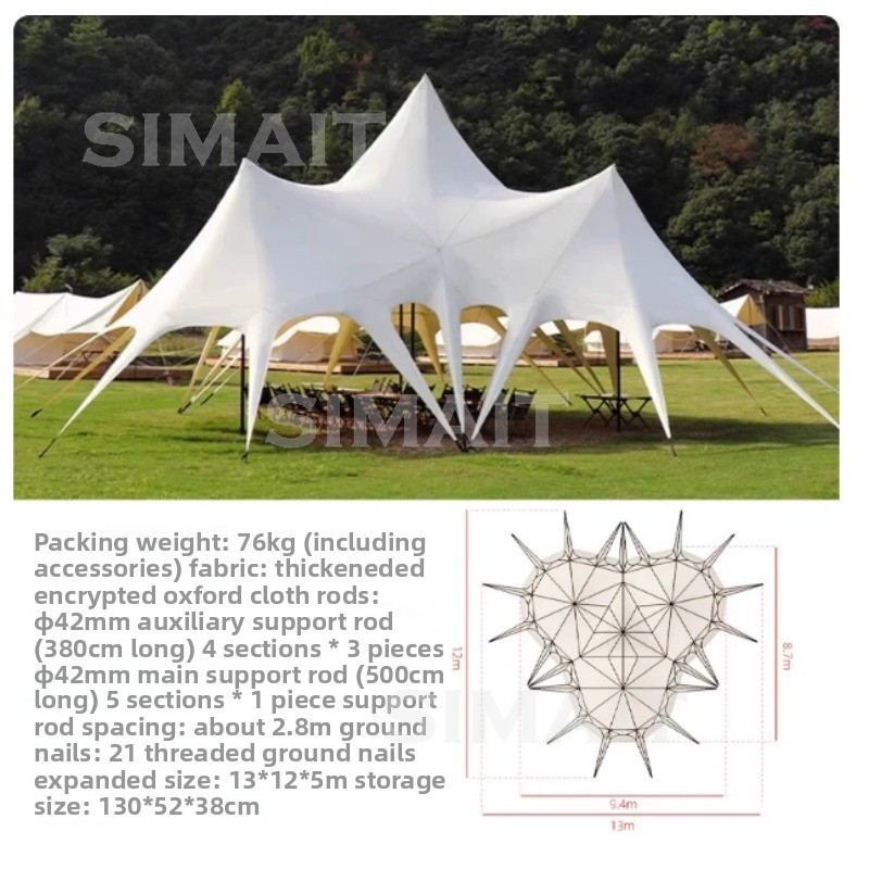 야외 캠핑 캐노피 텐트 대형, 삼봉형, 상업용 캠프,  - Outdoor Camping Canopy 리뷰 및 가격