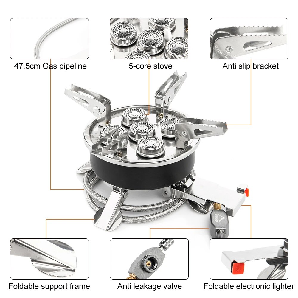 Widesea 캠핑 관광 버너, 8800W 가스 스토브 - Outdoor Camping Sink 리뷰 및 가격