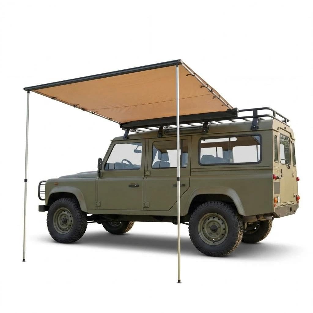 SUV 트럭 밴 루프랙 어닝 - 접이식 측면 차양막,  - Outdoor Camping Van 리뷰 및 가격