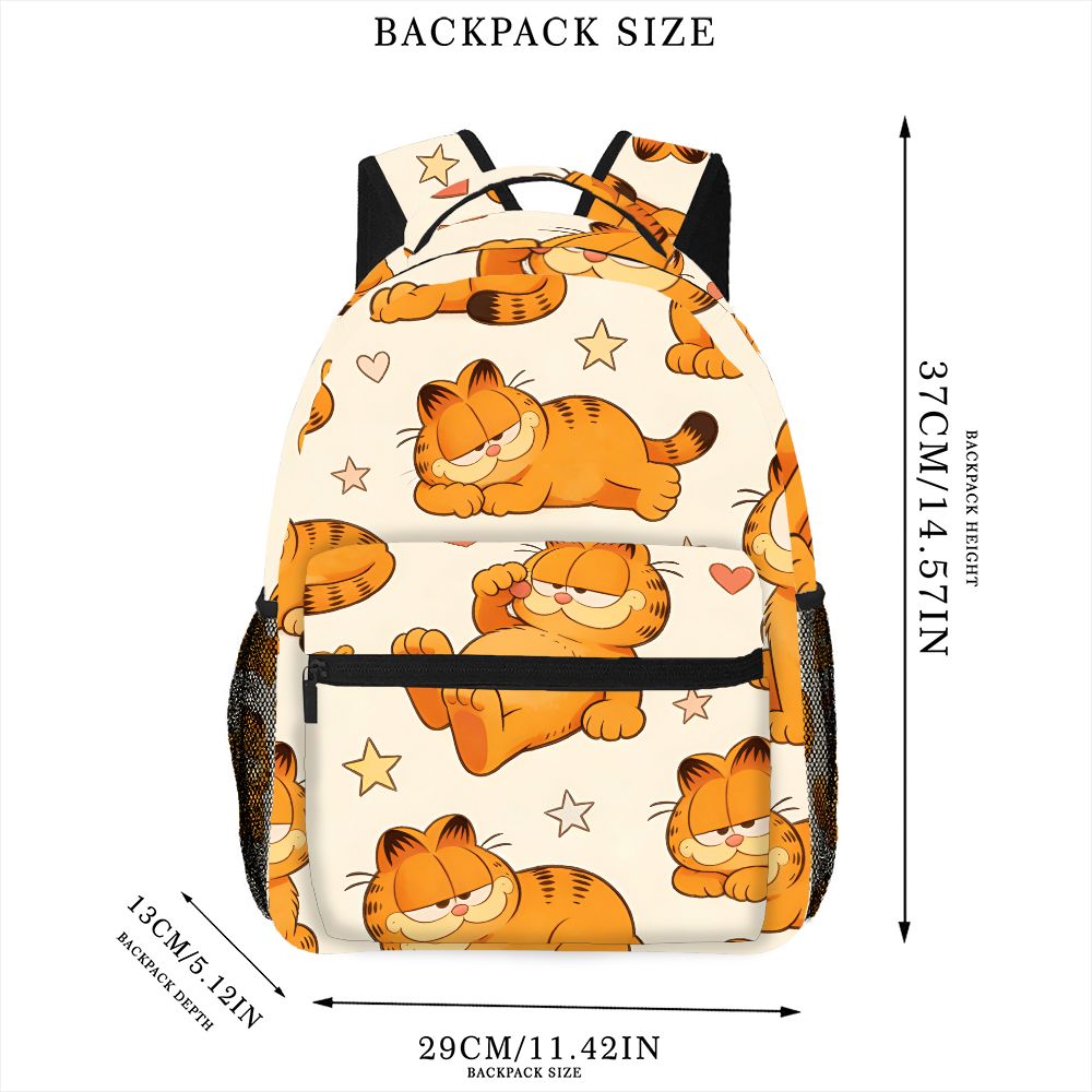 재미있는 게으른 가필드 배낭 스타 하트 프린트 피크닉  - Outdoor Camping Backpack 리뷰 및 가격