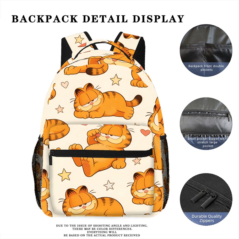 재미있는 게으른 가필드 배낭 스타 하트 프린트 피크닉  - Outdoor Camping Backpack 리뷰 및 가격
